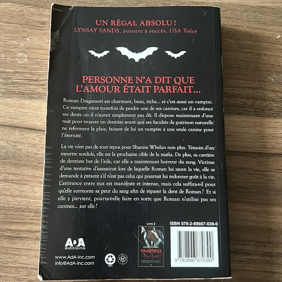Divers livres de vampires - livres en français, book in french - Picture 7 of 11